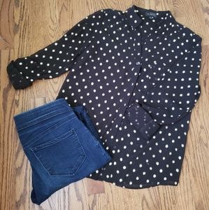 The Limited polka dot blouse